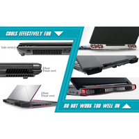 Thumbnail for Auto-Temp Detection Laptop Fan Cooler | Temperature Display System