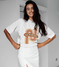 Thumbnail for Womens Retro 70's Cotton T-Shirt