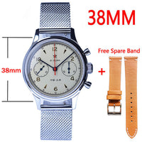 Thumbnail for 40mm China Aviation Chronograph Seagull Movement 1963 Mechanical Watch