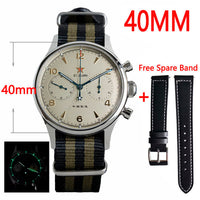 Thumbnail for 40mm China Aviation Chronograph Seagull Movement 1963 Mechanical Watch