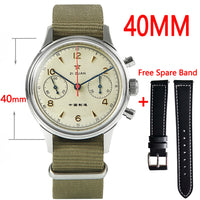 Thumbnail for 40mm China Aviation Chronograph Seagull Movement 1963 Mechanical Watch