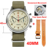 Thumbnail for 40mm China Aviation Chronograph Seagull Movement 1963 Mechanical Watch
