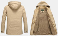 Thumbnail for Mens Hooded Military Style Coat