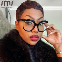 Thumbnail for Retro Square Optical Glasses Frames Men Women Fashion Prescription Glasses Clear Lens Eyeglasses Spectacle Frame Unisex