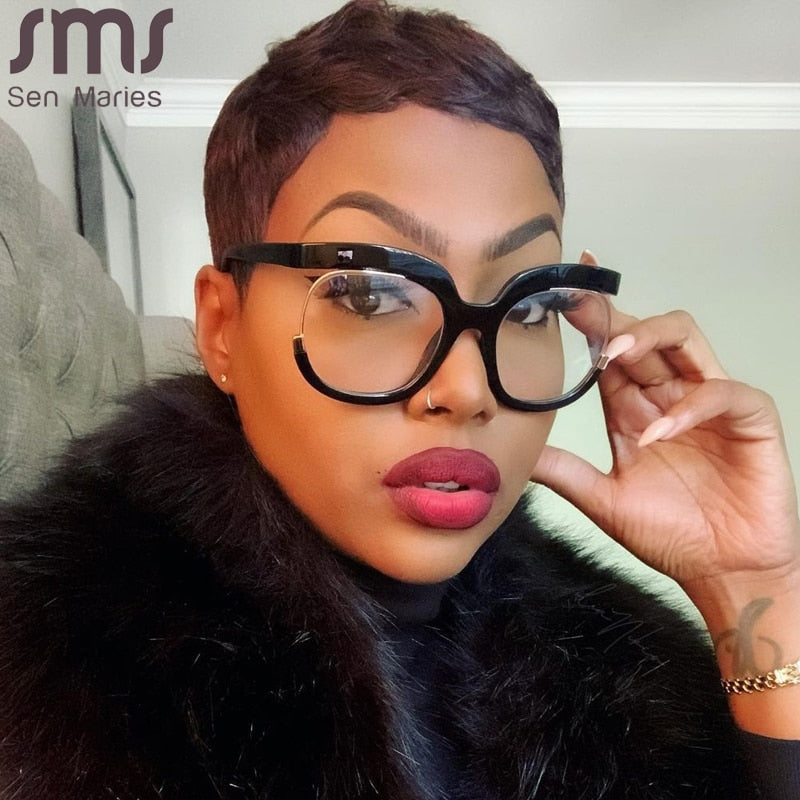 Retro Square Optical Glasses Frames Men Women Fashion Prescription Glasses Clear Lens Eyeglasses Spectacle Frame Unisex