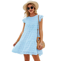 Thumbnail for Womens A Line Above Knee Floral Dress
