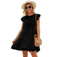 Thumbnail for Womens A Line Above Knee Floral Dress