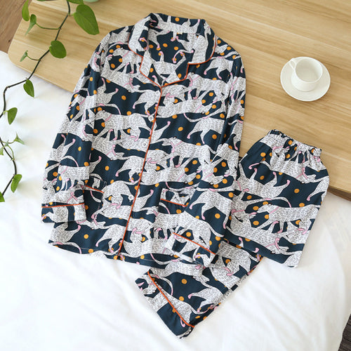 100% Viscose Long-sleeved Trousers Ladies