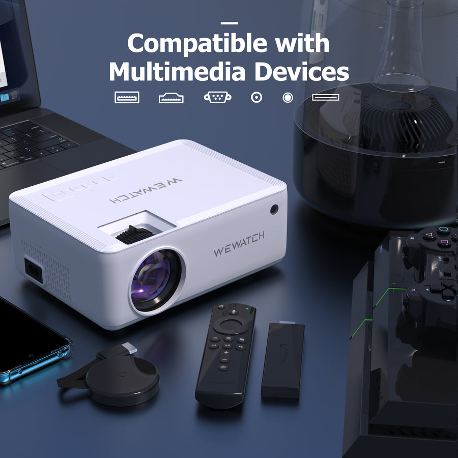 Wewatch V10 5500lumens Led Portable Projector Native 1024*720 Hd 1080p