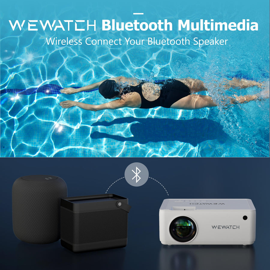 Wewatch V10 5500lumens Led Portable Projector Native 1024*720 Hd 1080p