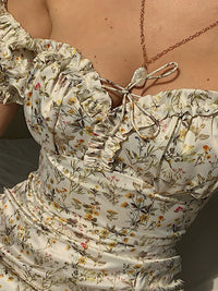 Thumbnail for WannaThis Summer Floral Off Shoulder Puff Sleeve Maxi Dress For Woman