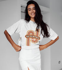 Thumbnail for Womens Retro 70's Cotton T-Shirt