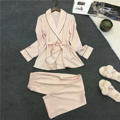 Silk pajama sets for women