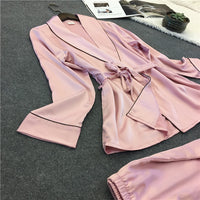 Thumbnail for Silk pajama sets for women