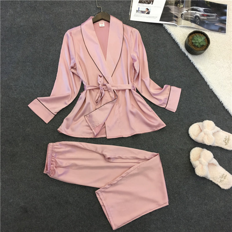 Silk pajama sets for women