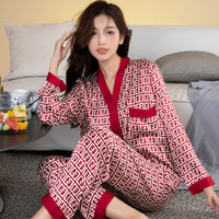 Thumbnail for Plus size set woman 2 pieces pijamas sleepwear
