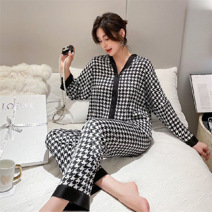 Plus size set woman 2 pieces pijamas sleepwear