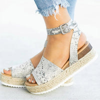 Thumbnail for Women Sandals Plus Size Wedges Shoes For Women High Heels Sandals Summer Shoes 2020 Flip Flops Chaussures Femme Platform Sandals