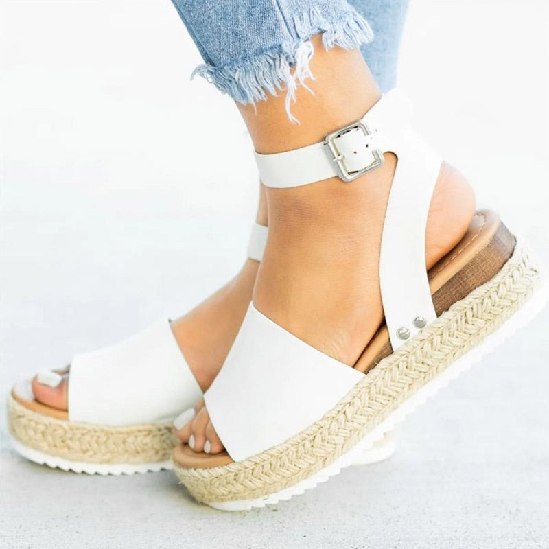 Women Sandals Plus Size Wedges Shoes For Women High Heels Sandals Summer Shoes 2020 Flip Flops Chaussures Femme Platform Sandals