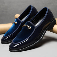 Thumbnail for New Men Dress Shoes Shadow Patent Leather Luxury Fashion Groom Wedding Shoes Men Luxury italian style Oxford Shoes Big Size 48