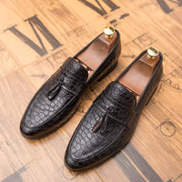 Thumbnail for New Men Dress Shoes Shadow Patent Leather Luxury Fashion Groom Wedding Shoes Men Luxury italian style Oxford Shoes Big Size 48