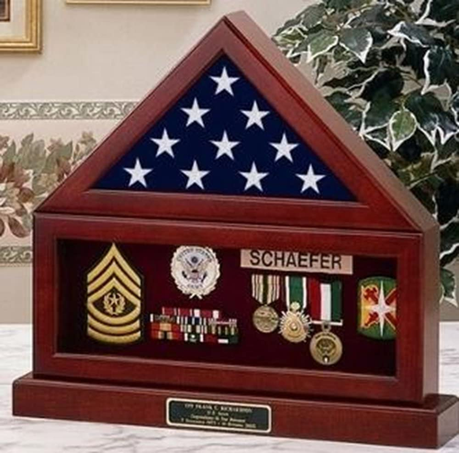 Flag and Pedestal Display Cases | Military Shadow Box