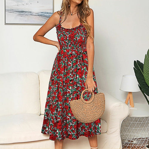 Sexy Backless Polka Dot Summer Dress