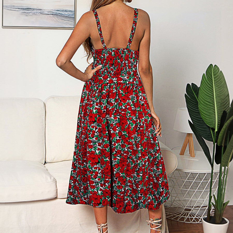 Sexy Backless Polka Dot Summer Dress