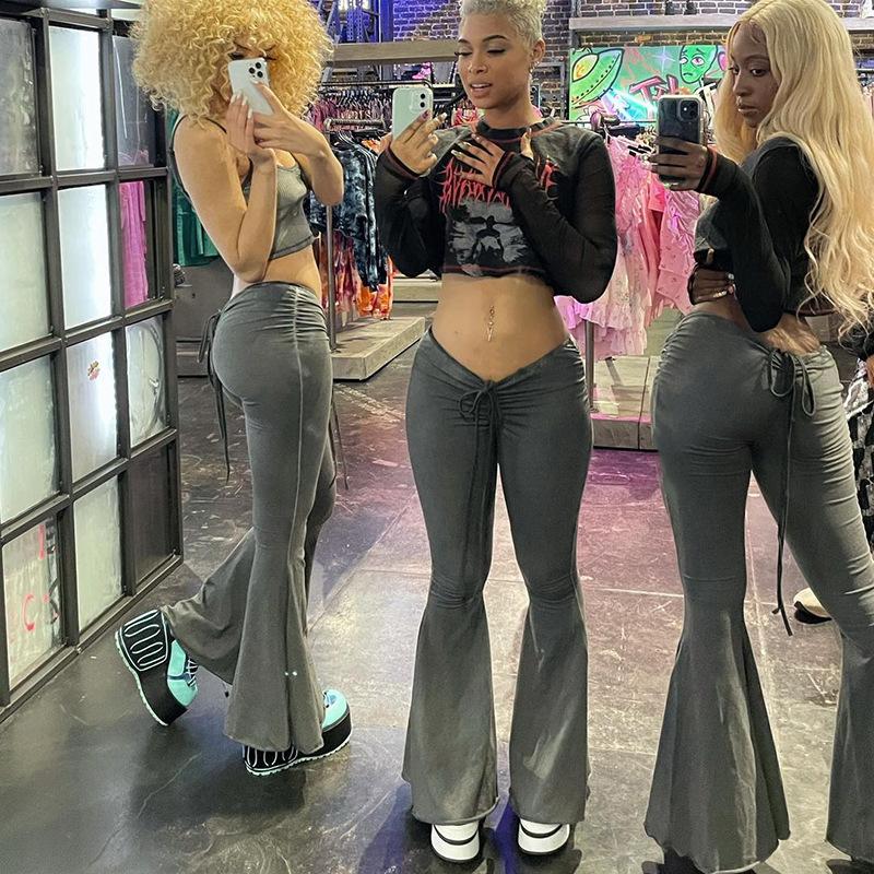 Women's High Waist Flared Pants