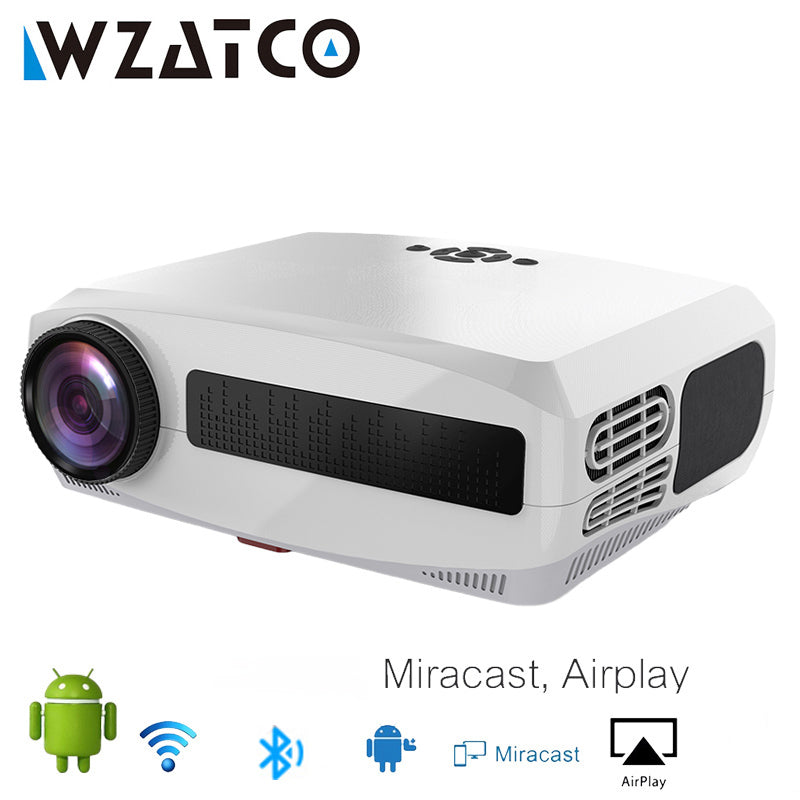 WZATCO C3 LED Projector Android 10.0 WIFI Full HD 1080P