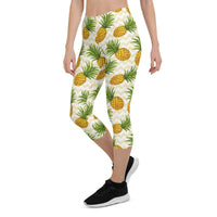 Thumbnail for Women Pineapple Capri Leggings