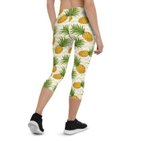 Thumbnail for Women Pineapple Capri Leggings