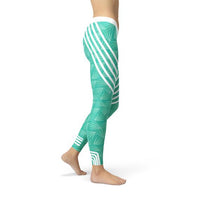 Thumbnail for Turquoise Sports Leggings