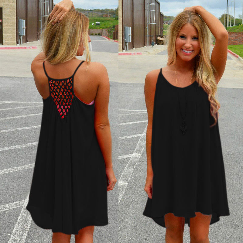 Female summer dress woman sundress 2021 breathable chiffon fluorescence clothing women beach dresses vestido